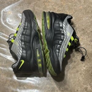Nike Air Max ‘95 GS 
Black and volt-dark grey color
Kids size 3.5